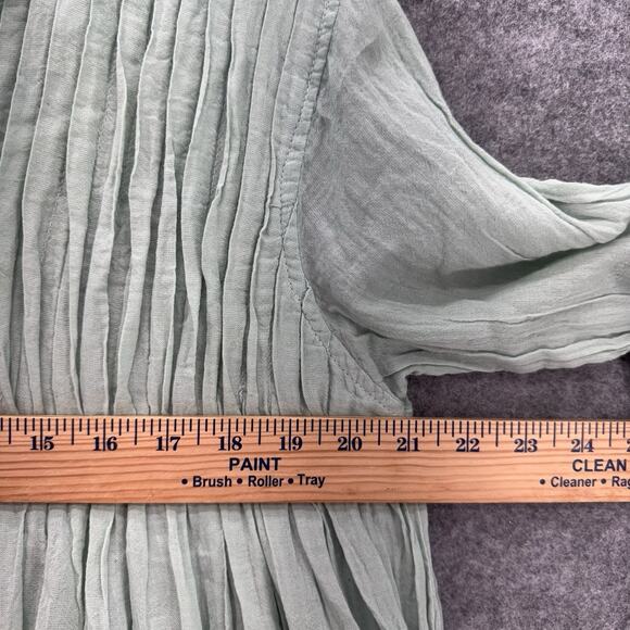 Sundance JP and Mattie Womens Dress Seafoam Size S Crinkle Cotton Cottagecore - Picture 11 of 15